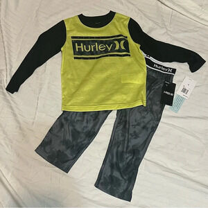 NWT Boys 2 Piece Hurley Pajama Set Size 4